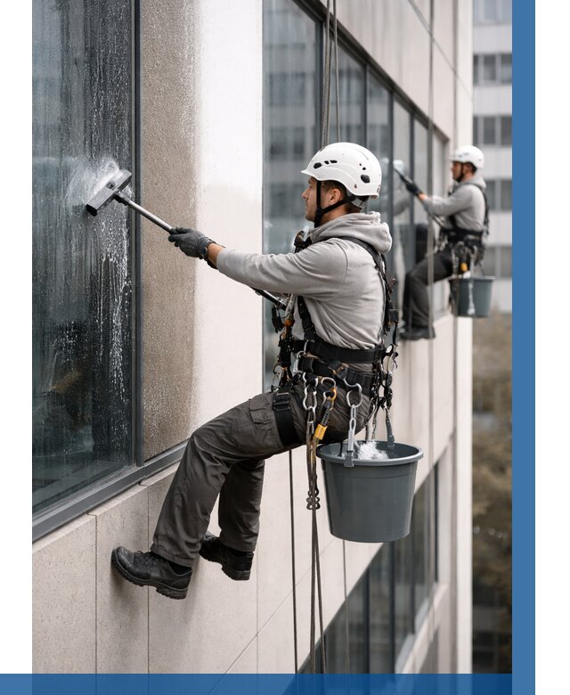 Мойка фасадов зданий в Видном под ключ от 362 р. | ВЫСОТНИК-Вдн