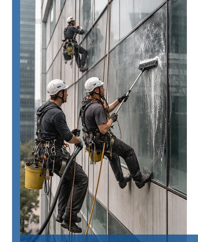 Профессиональная высотная мойка фасадов зданий в Видном