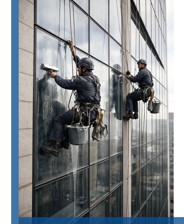 Профессиональная мойка стеклянных фасадов зданий в Видном