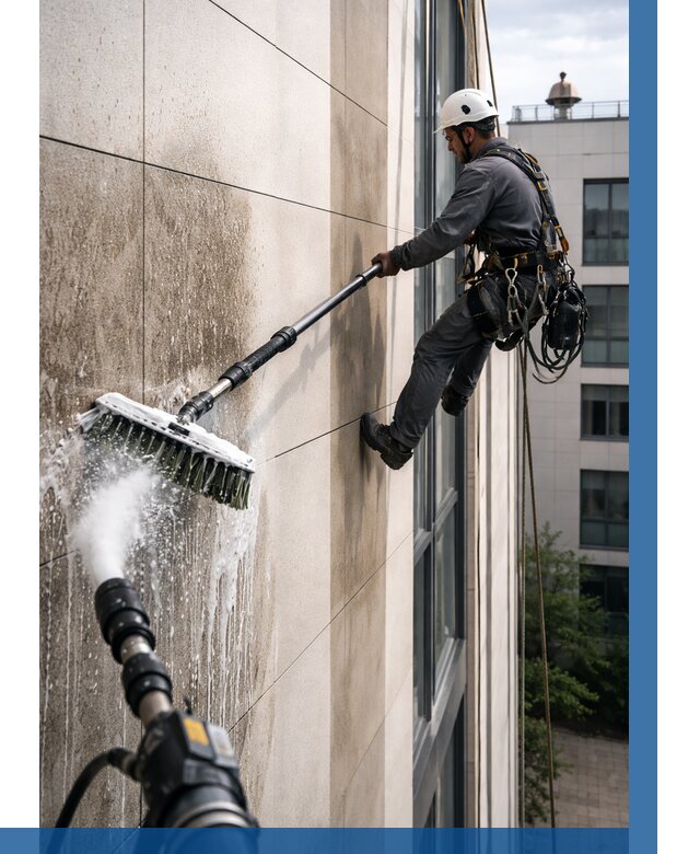 Мойка фасада из керамогранита в Видном от 311 р. | ВЫСОТНИК-Вдн