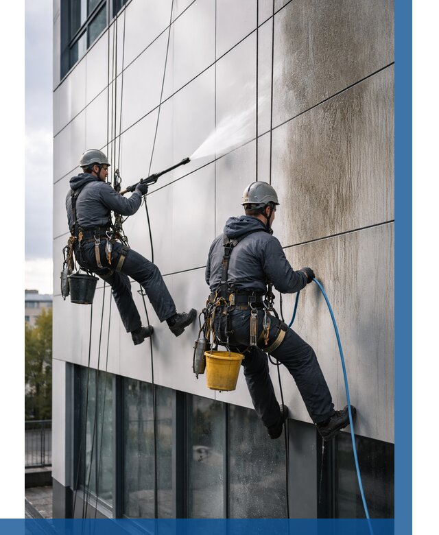 Мойка фасада из композита в Видном по цене от 311 р. | ВЫСОТНИК-Вдн