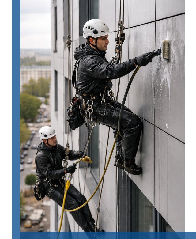 Профессиональная мойка фасада из композита в Видном