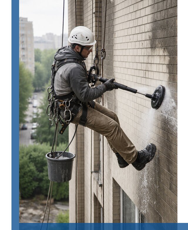 Очистка фасада от копоти в Видном профессионально и безопасно