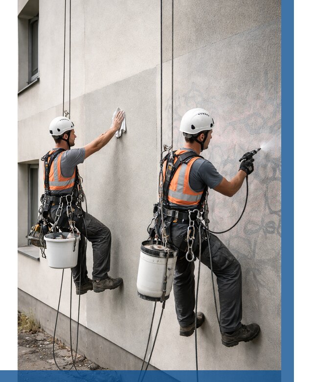 Антиграффити покрытие фасада в Видном от 621 р. | ВЫСОТНИК-Вдн