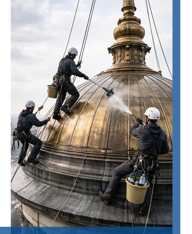 Мойка куполов и шпилей в Видном от 8280 р. - заказать | ВЫСОТНИК-Вдн