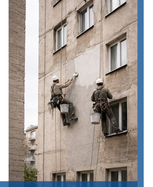 Косметический ремонт фасада в Видном от 1139 р. | ВЫСОТНИК-Вдн