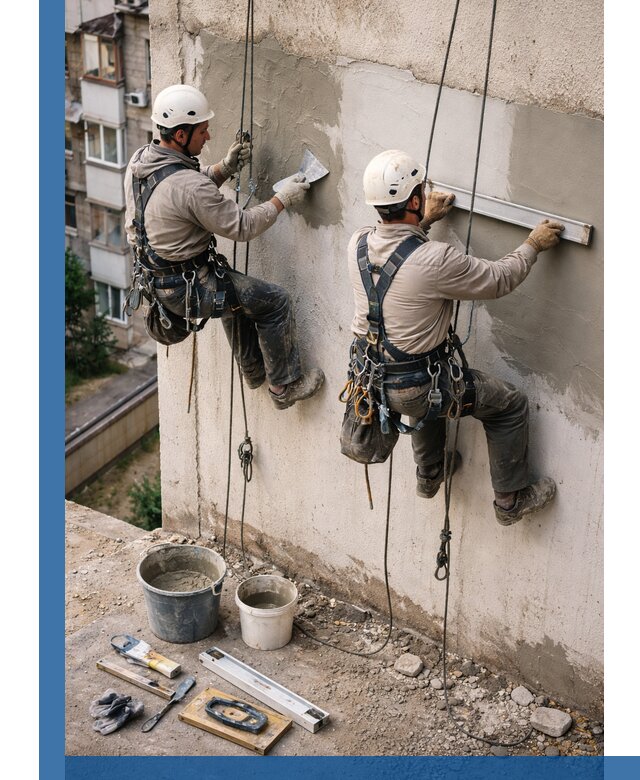 Комплексный ремонт штукатурного фасада с гарантией в Видном