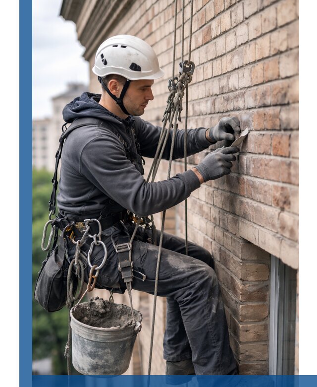 Качественный ремонт кирпичной кладки фасада в Видном с гарантией