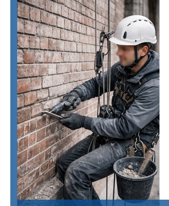 Расшивка кирпичных швов фасадов и стен, ремонт в Видном