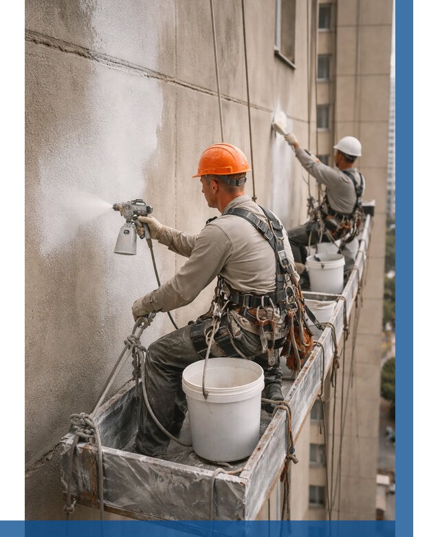 Грунтовка фасада на высоте в Видном от 124 р. | ВЫСОТНИК-Вдн