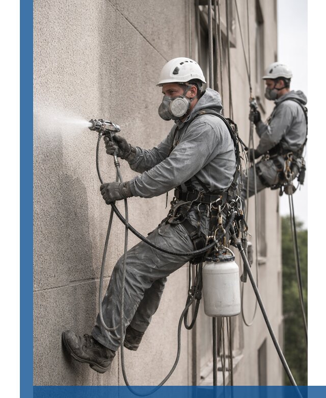 Безвоздушная покраска фасадов зданий в Видном профессионально