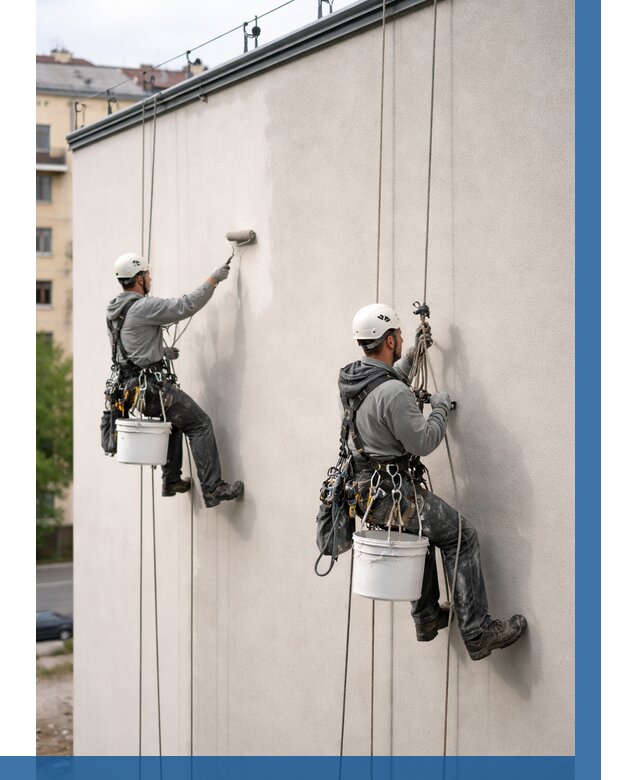 Покраска оштукатуренного фасада в Видном от 331 р. | ВЫСОТНИК-Вдн