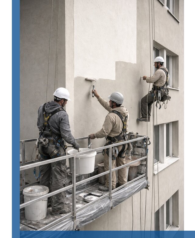 Покраска оштукатуренного фасада в Видном под ключ с гарантией