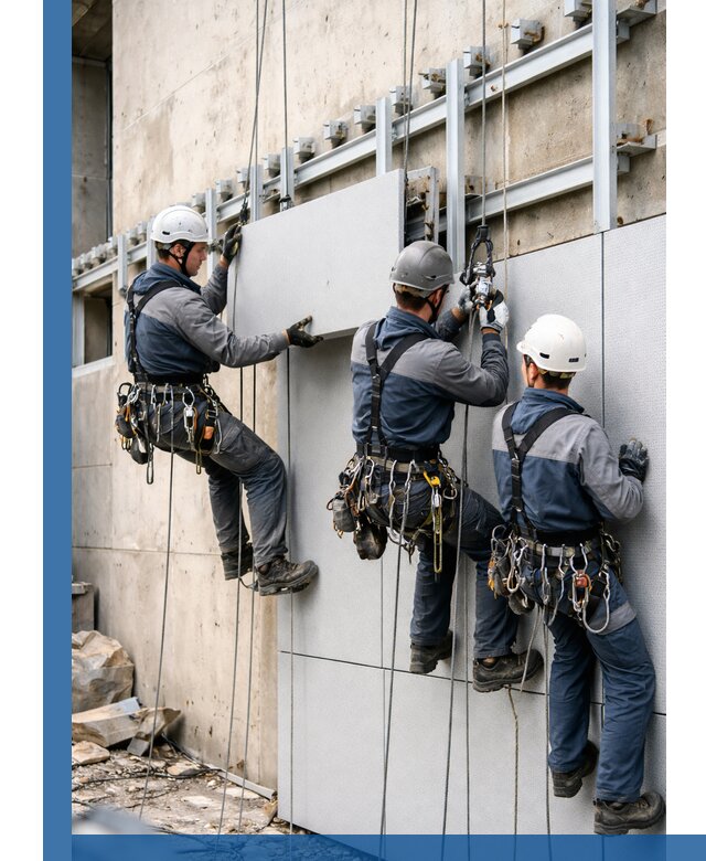 Монтаж вентилируемого фасада в Видном под ключ с гарантией качества