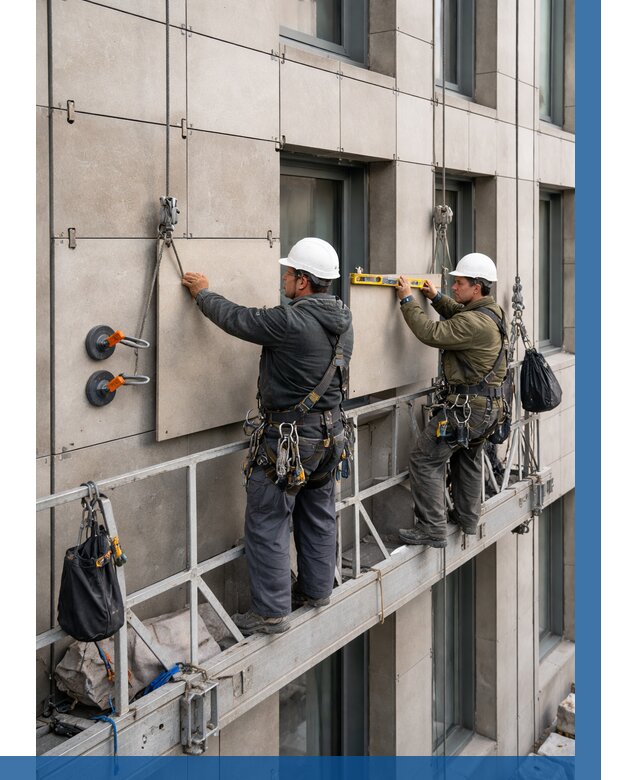 Монтаж керамогранита на фасад в Видном от 2588 р. | ВЫСОТНИК-Вдн