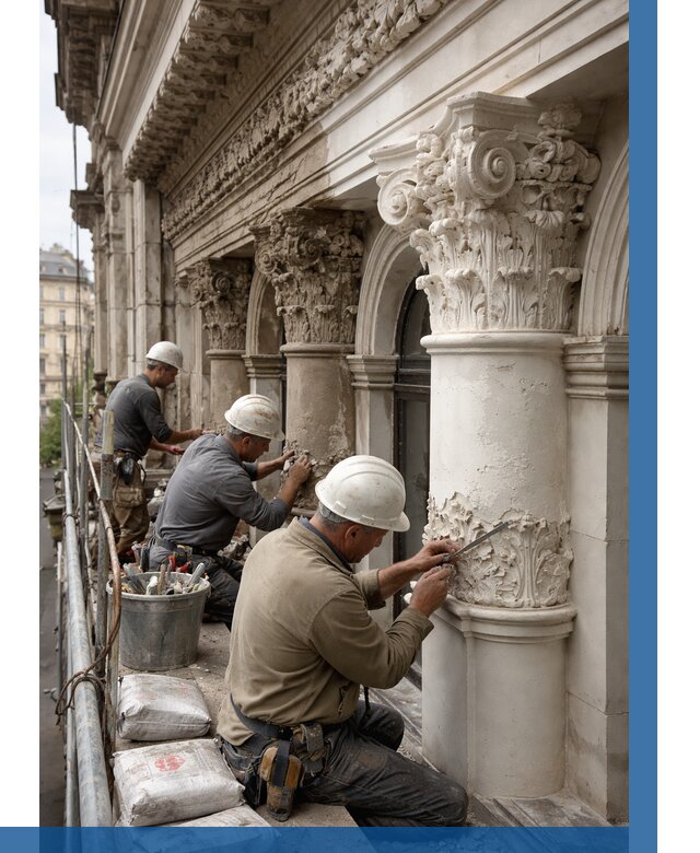 Реставрация фасадной лепнины в Видном от 2588 р. | ВЫСОТНИК-Вдн