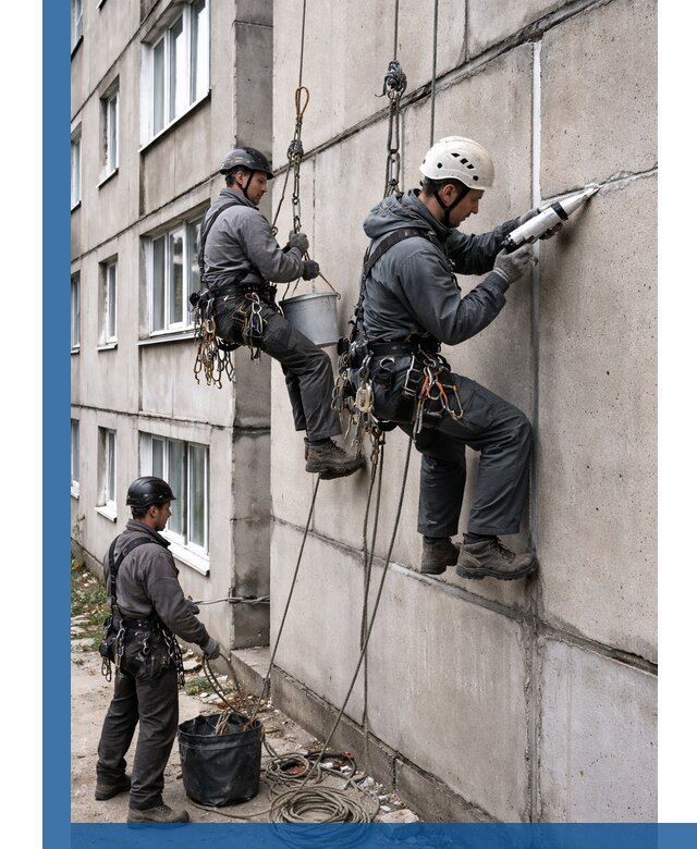 Герметизация межпанельных швов в Видном с гарантией герметичности