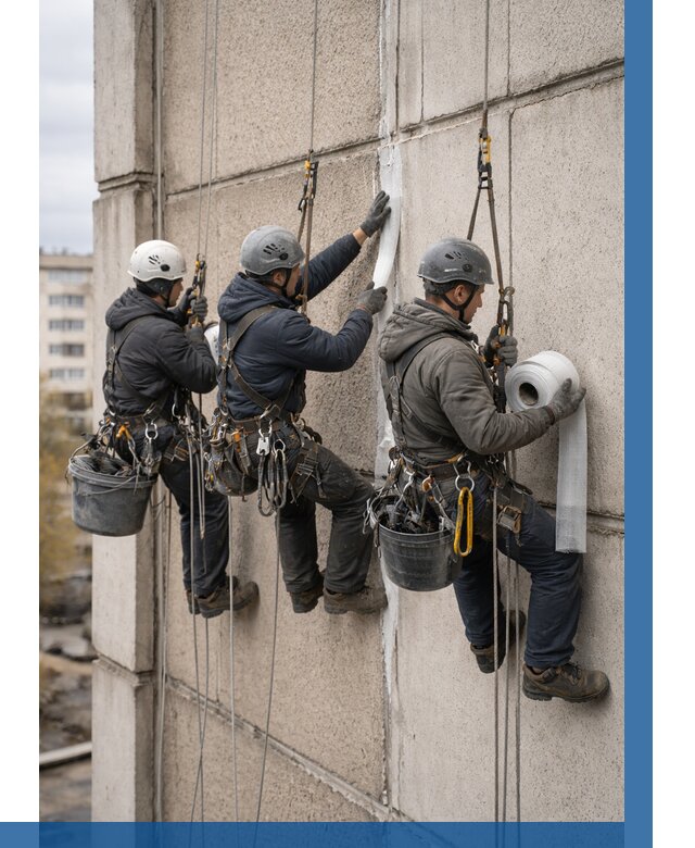 Ремонт межпанельных швов в Видном от 776 р. | ВЫСОТНИК-Вдн