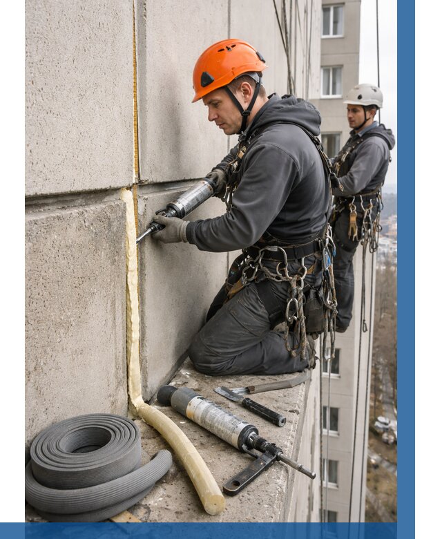 Теплый шов межпанельные швы в Видном от 725 р. | ВЫСОТНИК-Вдн