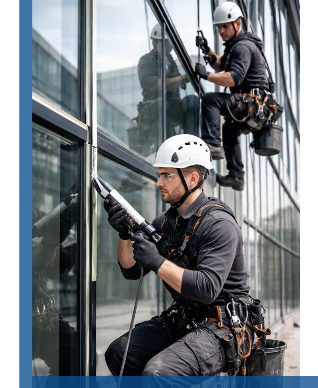 Герметизация витражных швов в Видном для зданий и фасадов