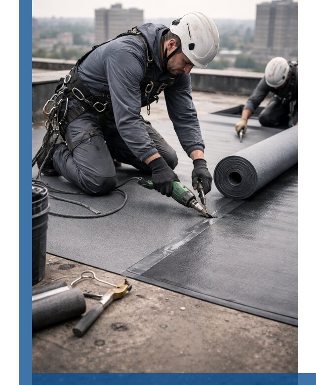 Ремонт мягкой кровли в Видном с выездом промальпинистов