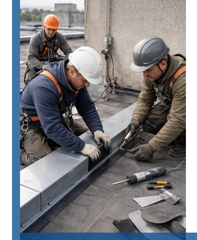 Ремонт кровельных примыканий в Видном профессионально