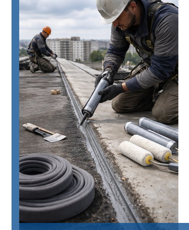 Герметизация швов кровли в Видном с гарантией герметичности