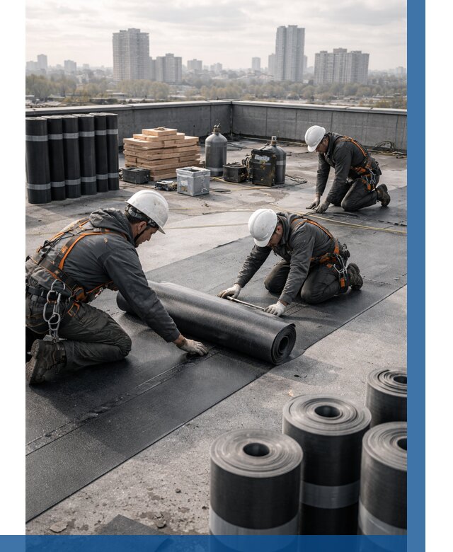 Монтаж мягкой кровли под ключ в Видном от 466 р. | ВЫСОТНИК-Вдн