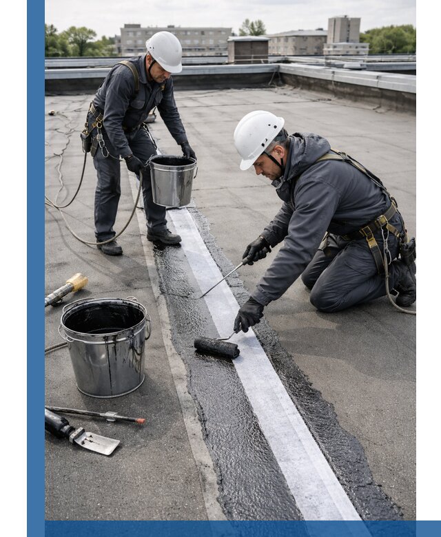 Гидроизоляция кровли мастикой в Видном надежная защита