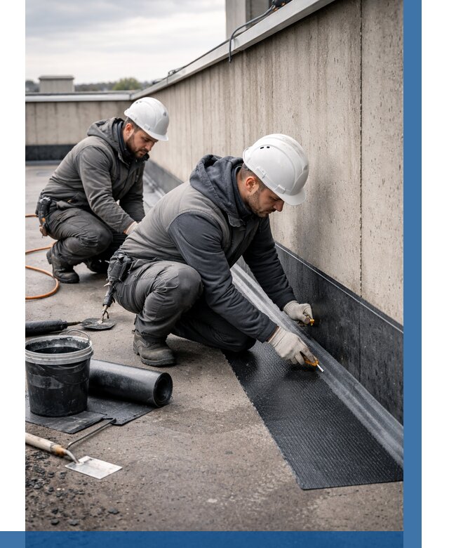 Гидроизоляция примыканий на кровле в Видном от 932 р. | ВЫСОТНИК-Вдн