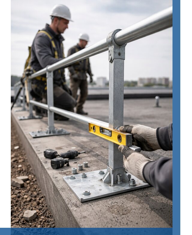 Монтаж кровельного ограждения в Видном от 1242 р. | ВЫСОТНИК-Вдн