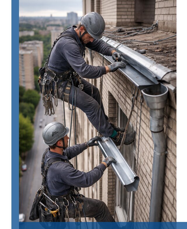 Ремонт водосточных желобов в Видном, быстро и качественно