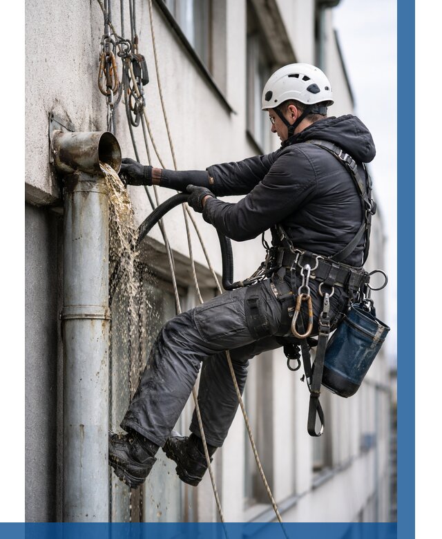 Прочистка водосточных труб в Видном от 3623 р. | ВЫСОТНИК-Вдн