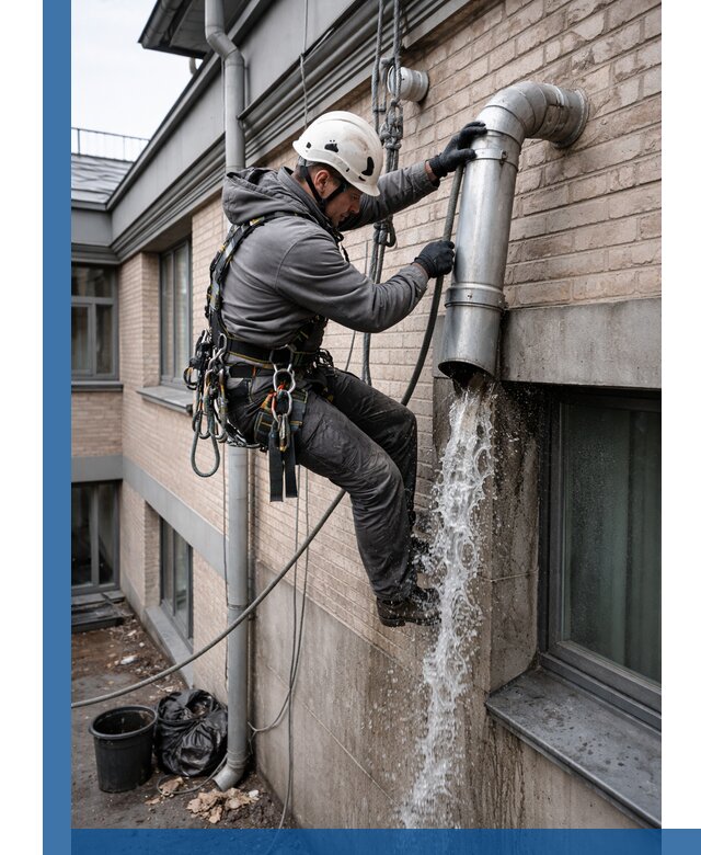 Профессиональная прочистка водосточных труб в Видном с гарантией