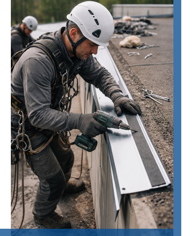 Монтаж капельника на кровле в Видном от 311 р. | ВЫСОТНИК-Вдн