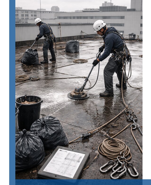 Плановая очистка кровли по графику в Видном для безопасности