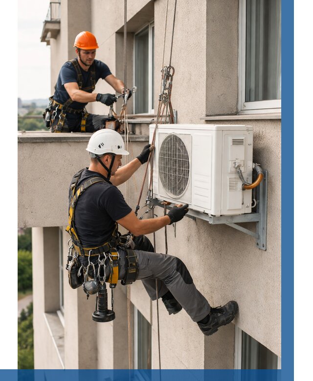 Монтаж внешнего блока кондиционера в Видном от 6728 р. | ВЫСОТНИК-Вдн