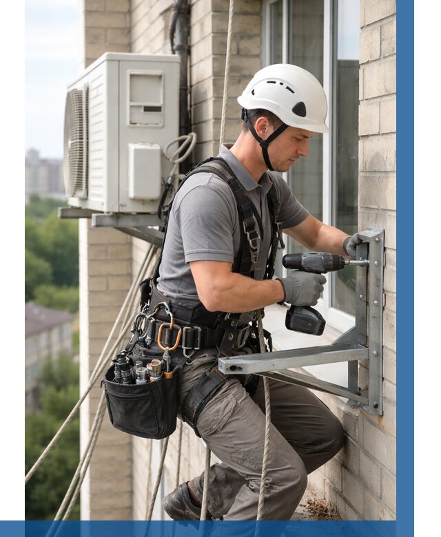 Установка кронштейнов кондиционера в Видном от 3623 р. | ВЫСОТНИК-Вдн