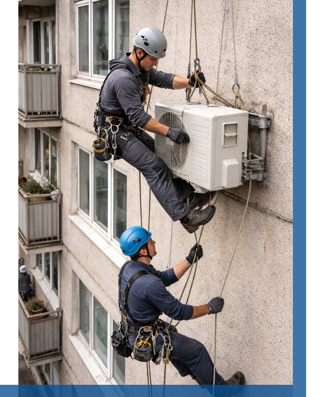 Перенос внешнего блока кондиционера в Видном от 9315 р.| ВЫСОТНИК-Вдн