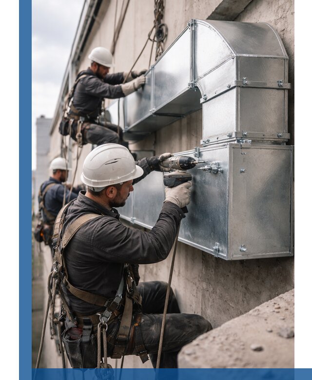 Профессиональный монтаж вентиляционных коробов в Видном под ключ