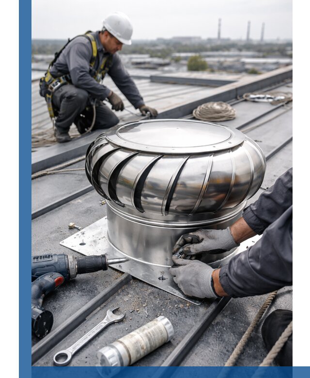 Установка дефлекторов на кровле в Видном профессионально