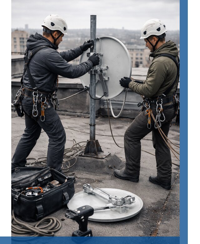 Демонтаж антенн на крыше в Видном от 4658 р. | ВЫСОТНИК-Вдн