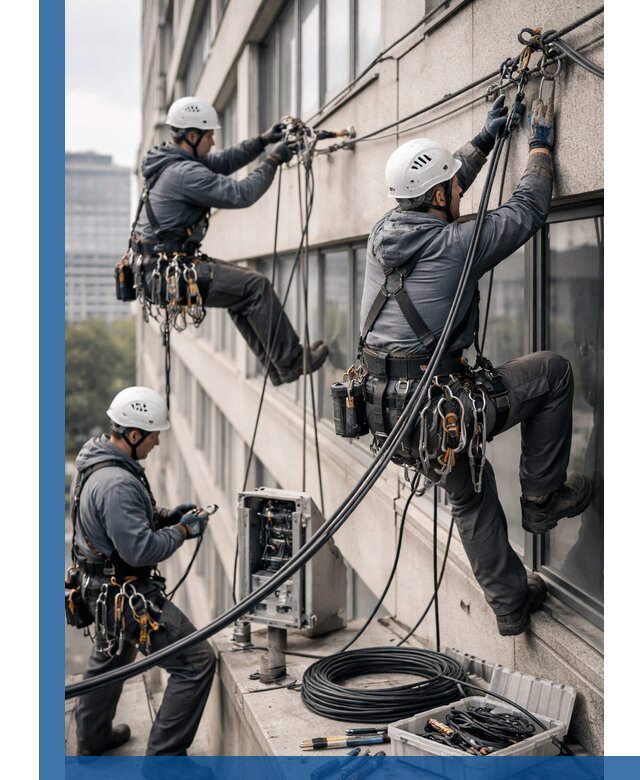 Прокладка оптоволоконного кабеля в Видном под ключ с тестированием