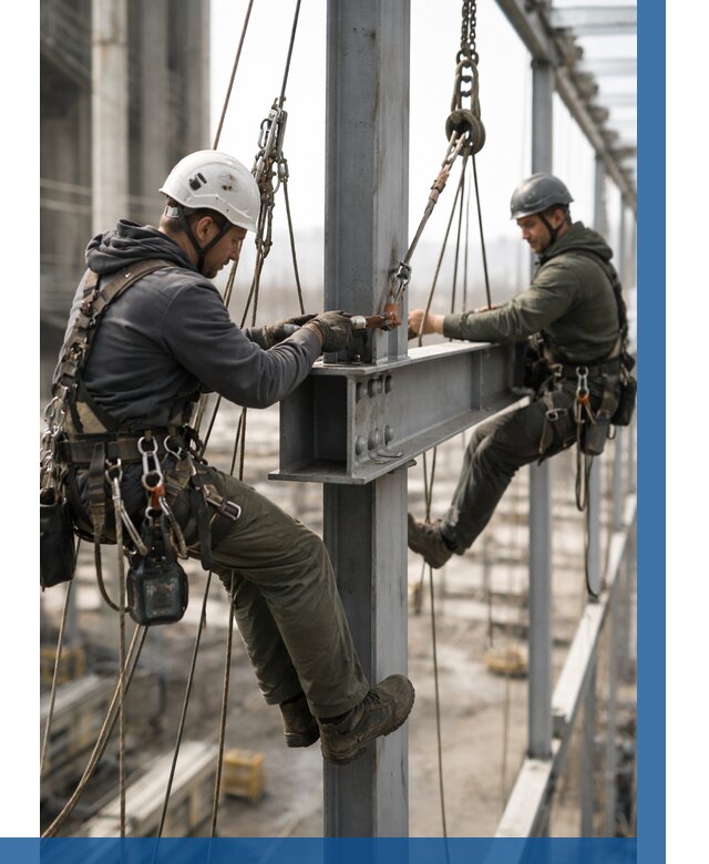 Монтаж металлоконструкций на высоте в Видном от 3623 р. | ВЫСОТНИК-Вдн