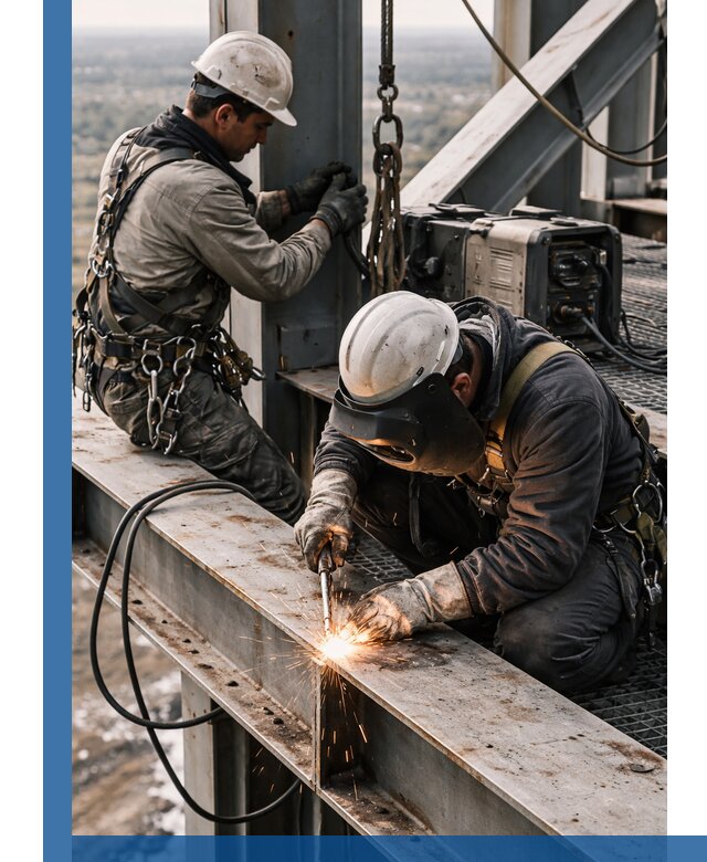 Высотные сварочные работы в Видном для промышленных объектов