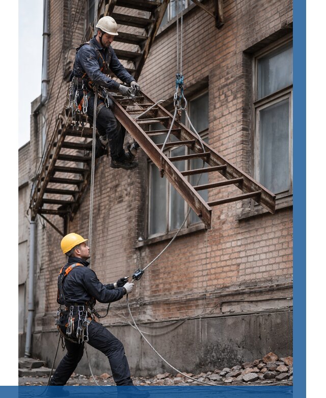 Демонтаж пожарной лестницы в Видном от 12420 р. | ВЫСОТНИК-Вдн