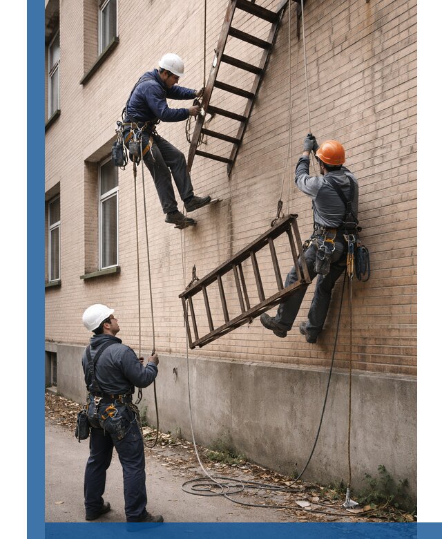 Демонтаж пожарной лестницы в Видном быстро и безопасно