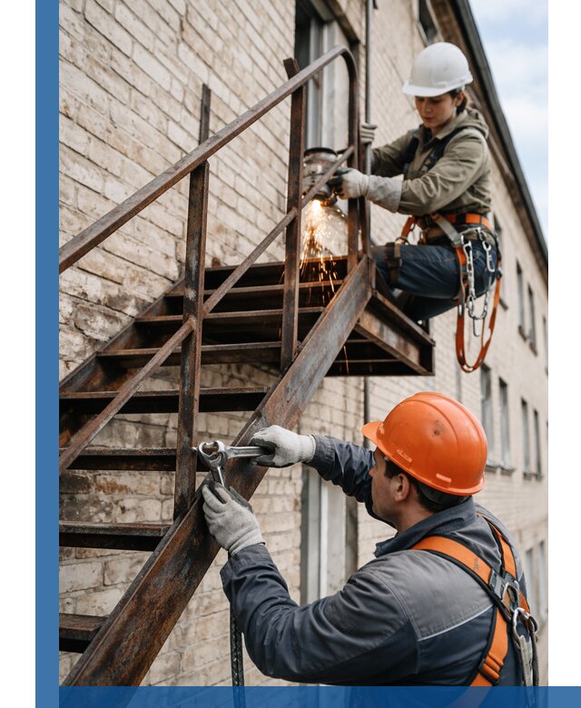 Ремонт и восстановление пожарных лестниц с выездом в Видном