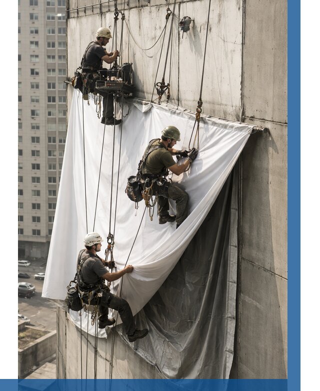 Замена баннерного полотна в Видном от 6728 р. | ВЫСОТНИК-Вдн—заказать