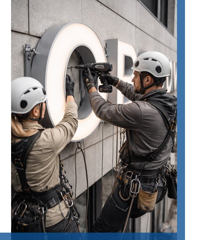 Монтаж световых букв в Видном от 3105 р. под ключ ВЫСОТНИК-Вдн